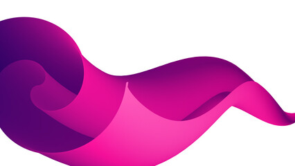 smooth wave abstract background vector illustration in magenta and violet gradient