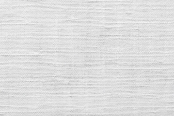 White soft linen fabric for background, linen texture background