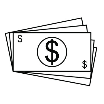 Money Icon Vector. Dollar Illustration