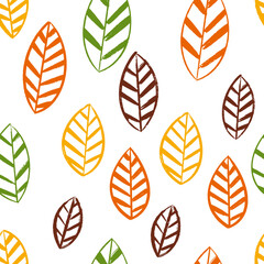  Autumn leaves pattern, seamless pattern with leaves, autumn, fall pattern