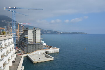 Construction site in Monaco