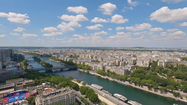 Paris view from a sky, France