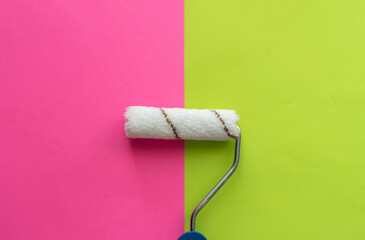 roller painting tool isolated, home decor improvement