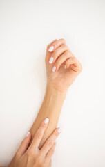 care for woman hands