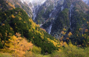 Autumn scenery in Kamikochi, Nagano