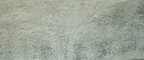 Grunge Cracked Concrete Wall With Peel Grey Stucco Texture. Retro Vintage Worn Wall Wallpaper. Decayed Cracked Rough Abstract Banner Surface.