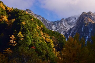 Autumn scenery in Kamikochi, Nagano