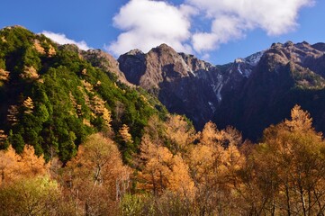 Autumn scenery in Kamikochi, Nagano