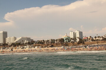 Beach in California, Santa Monica Beach