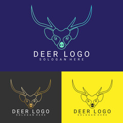 Deer Logo _ Deer Head Logo Template