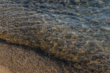 close up sand and sea