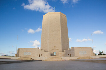 EL ALAMEIN - JANUARY 27: - Beautiful view of the British War Memorial in El Alamein, Egypt