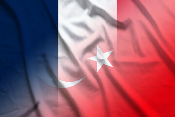 France and Turkey political flag international relations TUR FRA