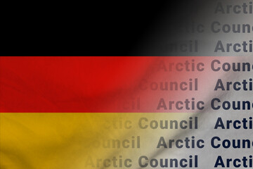 Germany flag Arctic Council banner union
