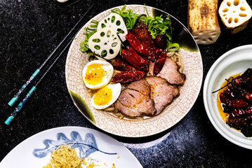 Delicioso plato de ramen