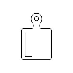 Kitchen cutting board icon in line style icon, isolated on white background