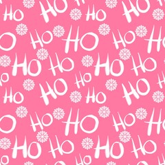 Christmas seamless Santa ho ho ho pattern for new year gifts and wrapping paper and notebooks and accessories and kids