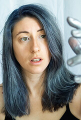 Metallic portrait