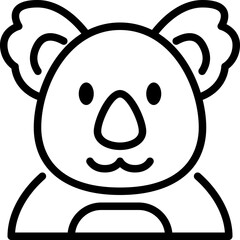 koala outline icon © tulpahn