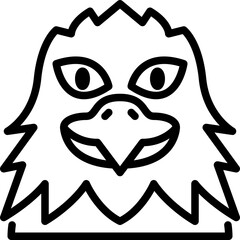 eagle outline icon