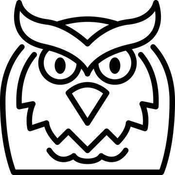 recommend clip art: owl outline icon