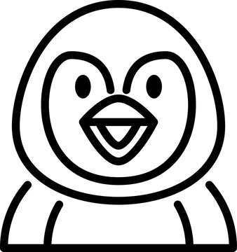 Penguin Outline Icon