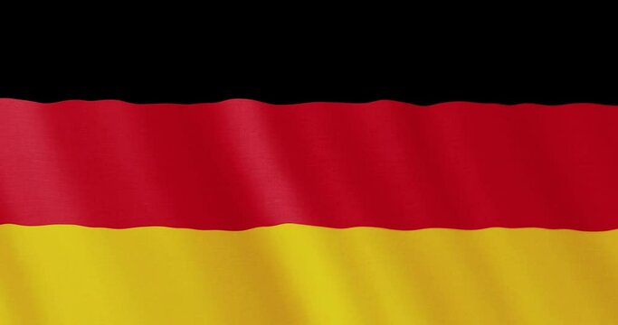German flag seamless loop animation. 4k animation background with flag of Germany. 4k resolution animated backdrop.