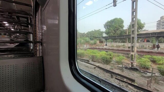 AC train local of central line of Central railways of Mumbai