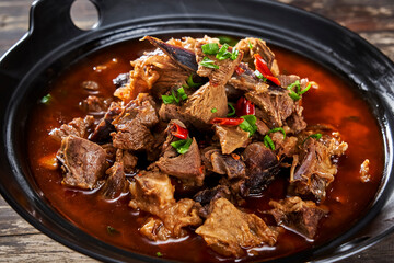 Asian Food Braised Lamb