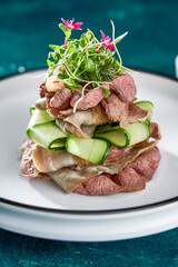 Asian Food Sliced Cucumber