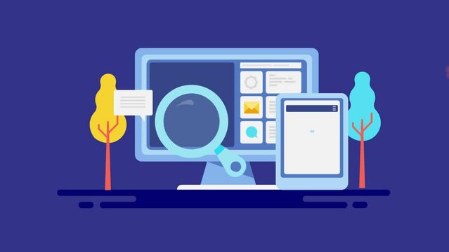 Web development, software coding, mobile application prototyping, responsive interface, programming cross platform testing conceptual animation 4k video clip.