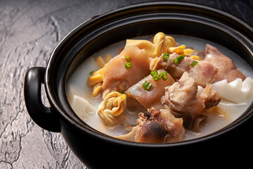 Asian Cuisine Pork Knuckle Soup
