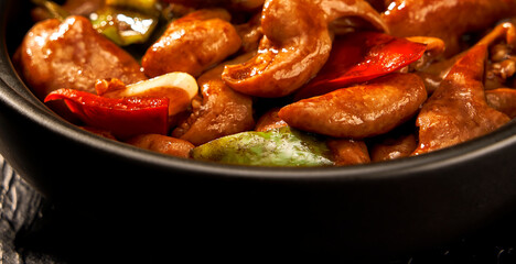 Asian gourmet pork intestine pot