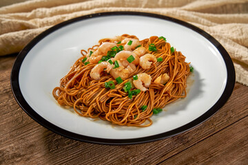 Asian Gourmet Shrimp Chow Mein
