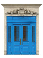 Entrance classic doors for the house