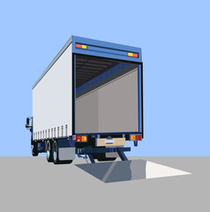 Delivery and logistic transportation. vector illustration. - 517441789