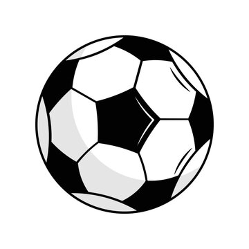 Football or soccer ball isolated on white background