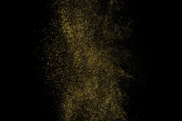 Fototapeta na wymiar Golden Explosion Of Confetti. Gold Glitter Halftone Dotted Backdrop. Abstract Retro Pattern. Pop Art Style Background. Digitally Generated Image. Vector Illustration, Eps 10. 