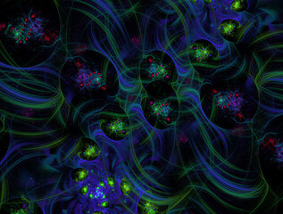 Imaginatory fractal abstract background Image