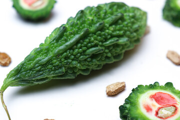 Ripe Bitter Melon With Seeds