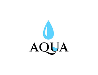 aqua or water logo vector illustration 