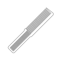 Comb Outline Icon Illustration on White Background