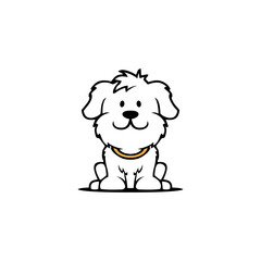 a beautiful dog illustration, perfect for a pet company