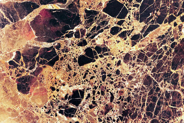 Black yellow marble pattern, photo texture.