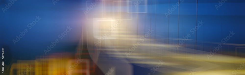 Sticker blurred abstract / blue violet gradient background square bokeh, beautiful technological modern back