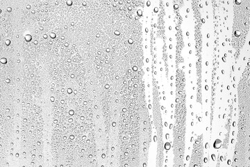 white background water drops on glass, abstract design overlay wallpaper