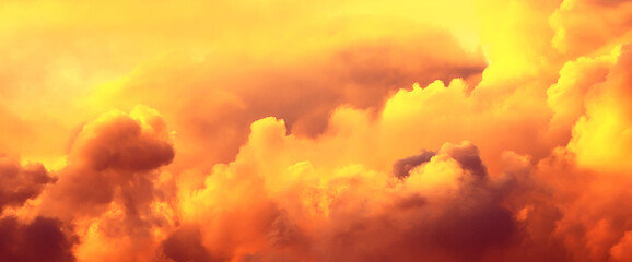 sunset background cumulus clouds abstract