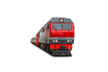 Locomotive diesel fuel combustible isolated white background.