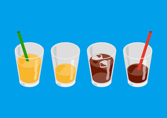 飲みかけのジュース