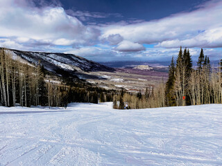 ski resort in the mountains